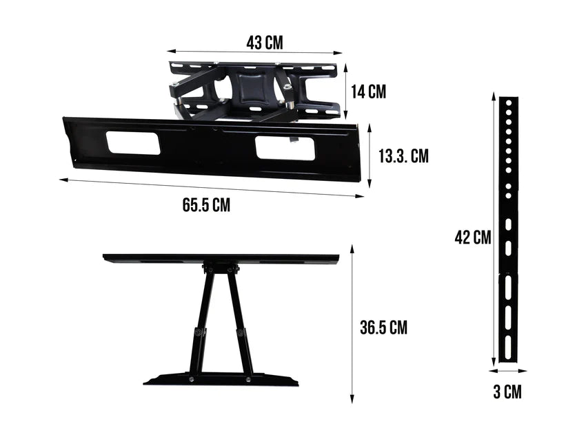 Soporte para Pantalla de Doble Brazo 23"- 86" Control Expert