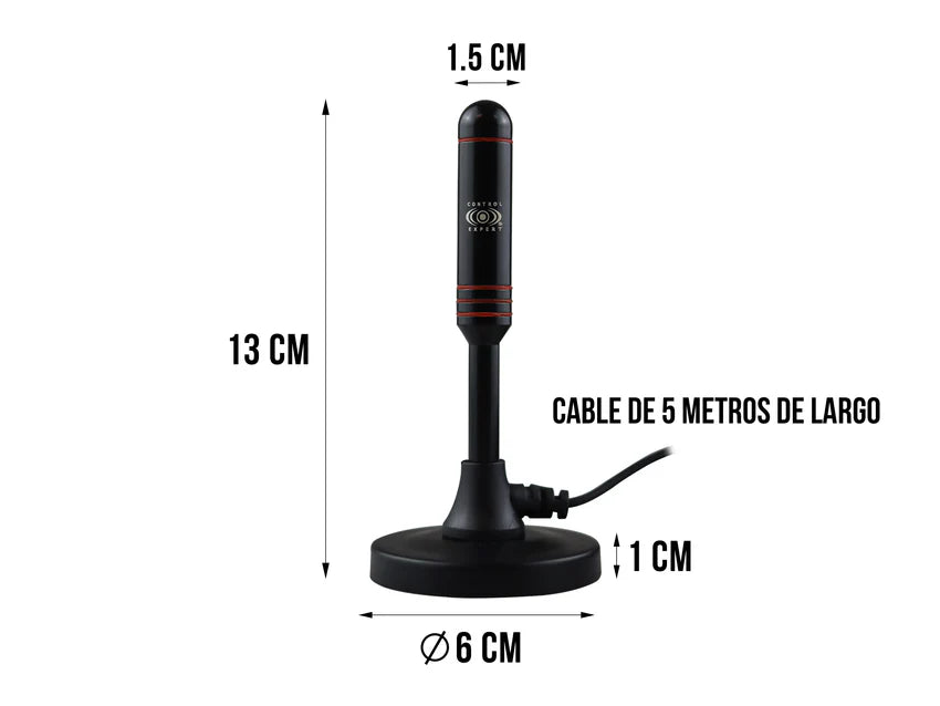 Antena con Amplificador de señal Control Expert