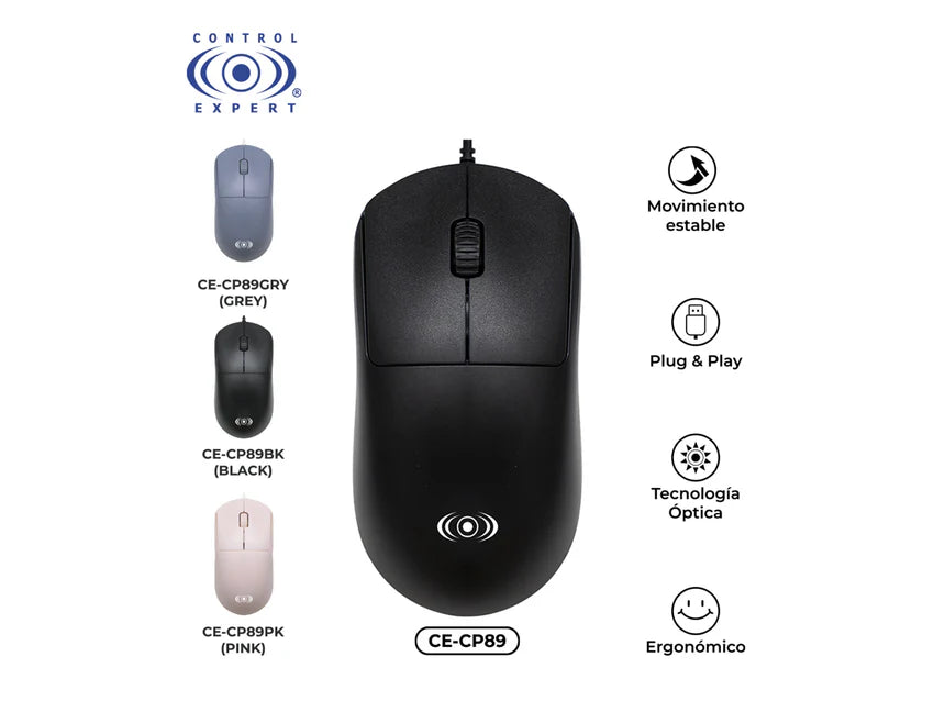Mouse Alambrico USB Control Expert