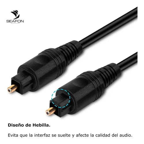Cable Toslink De Fibra Optica 1.8 Metros Audio Digital