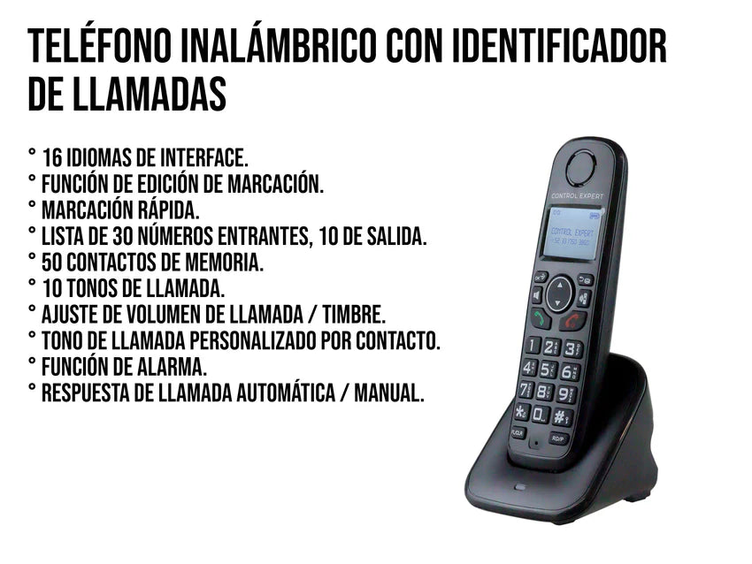 Teléfono de Casa Inalambrico Control Expert